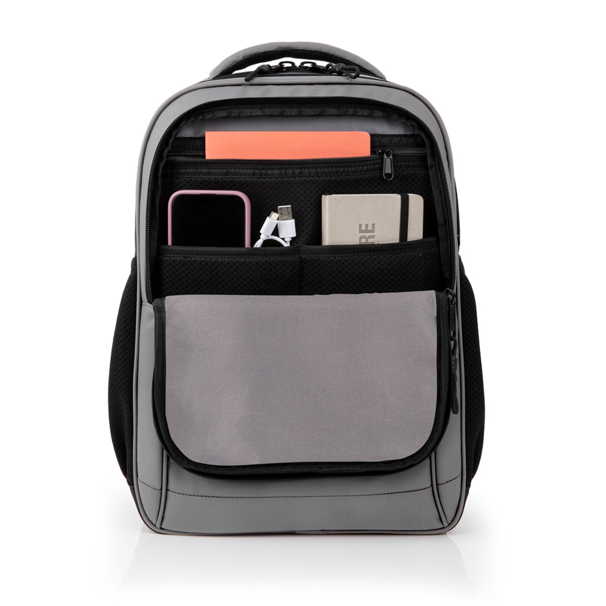 Mochila para Portátil Disk 3 Dptos Cinzento-claro-4