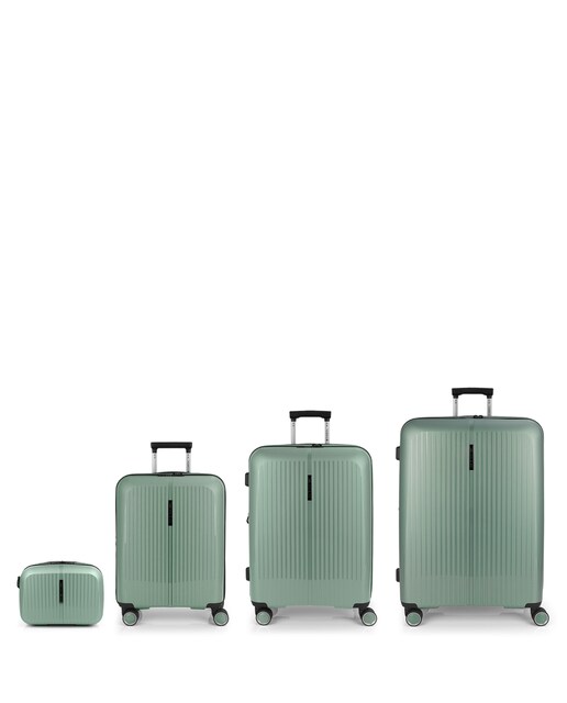 Imagem 0 de Conjunto de 3 Malas (cabine, Média e Grande) Expansíveis e Necessaire Brooklyn Rígidas com Capacidade de 234,5 L