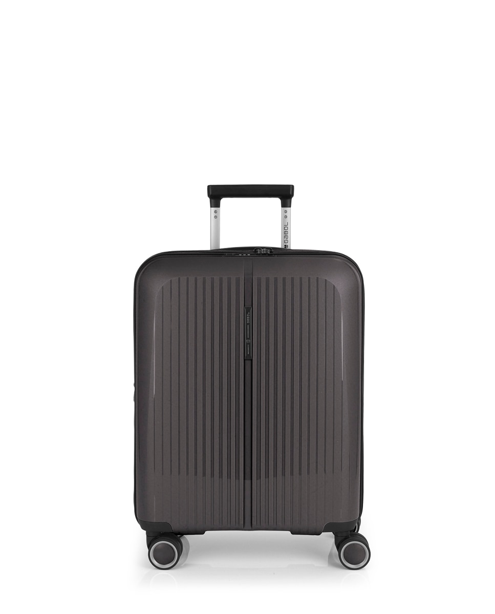 Conjunto de 3 Malas (cabine, Média e Grande) Expansíveis e Necessaire Brooklyn Rígidas com Capacidade de 235 L Cinzento-escuro-2