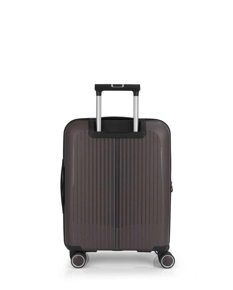 Conjunto de 3 Malas (cabine, Média e Grande) Expansíveis e Necessaire Brooklyn Rígidas com Capacidade de 235 L Cinzento-escuro-4