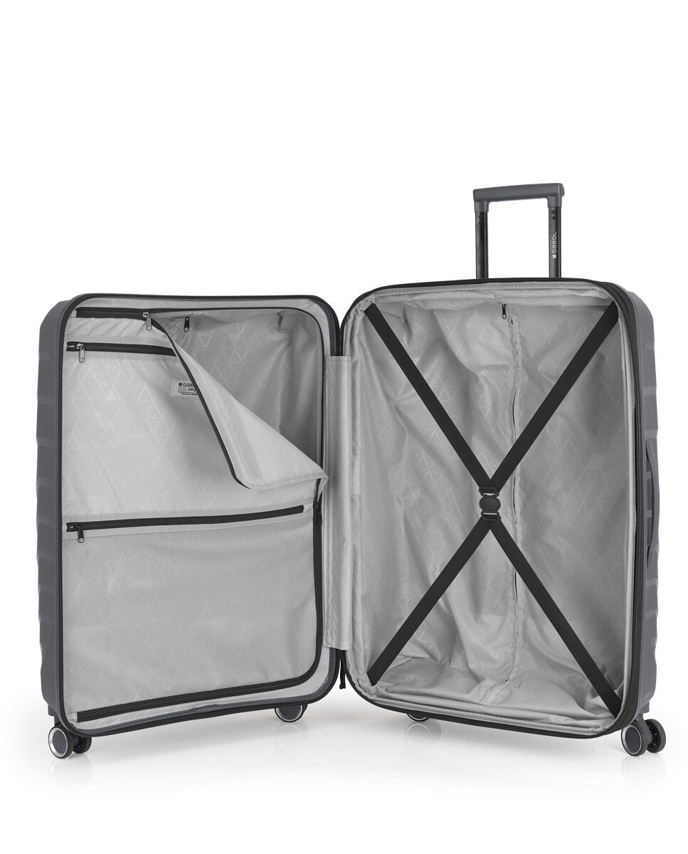 Conjunto de 2 Malas Expansíveis (média e Grande) Soho com Capacidade de 200,5l Cinzento-4