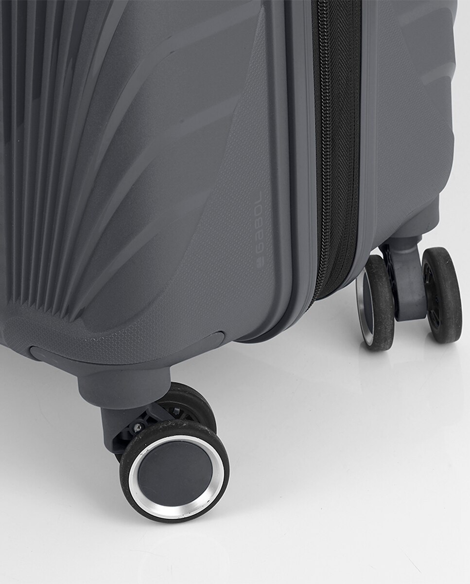 Conjunto de 2 Malas Expansíveis (média e Grande) Soho com Capacidade de 200,5l Cinzento-5