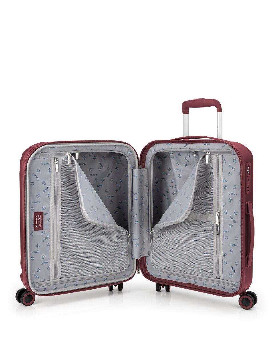 Conjunto de 3 Malas Expansíveis (cabine, Média e Grande) Kai com Capacidade Até 225 L Bordeaux-4