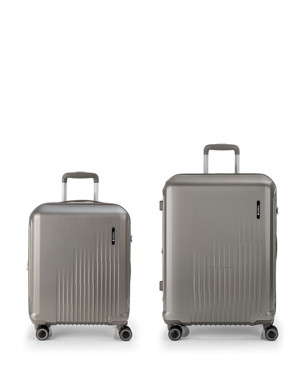 Imagem 0 de Conjunto de 2 Malas Expansíveis (cabine e Média) Kai com Capacidade Até 112 L