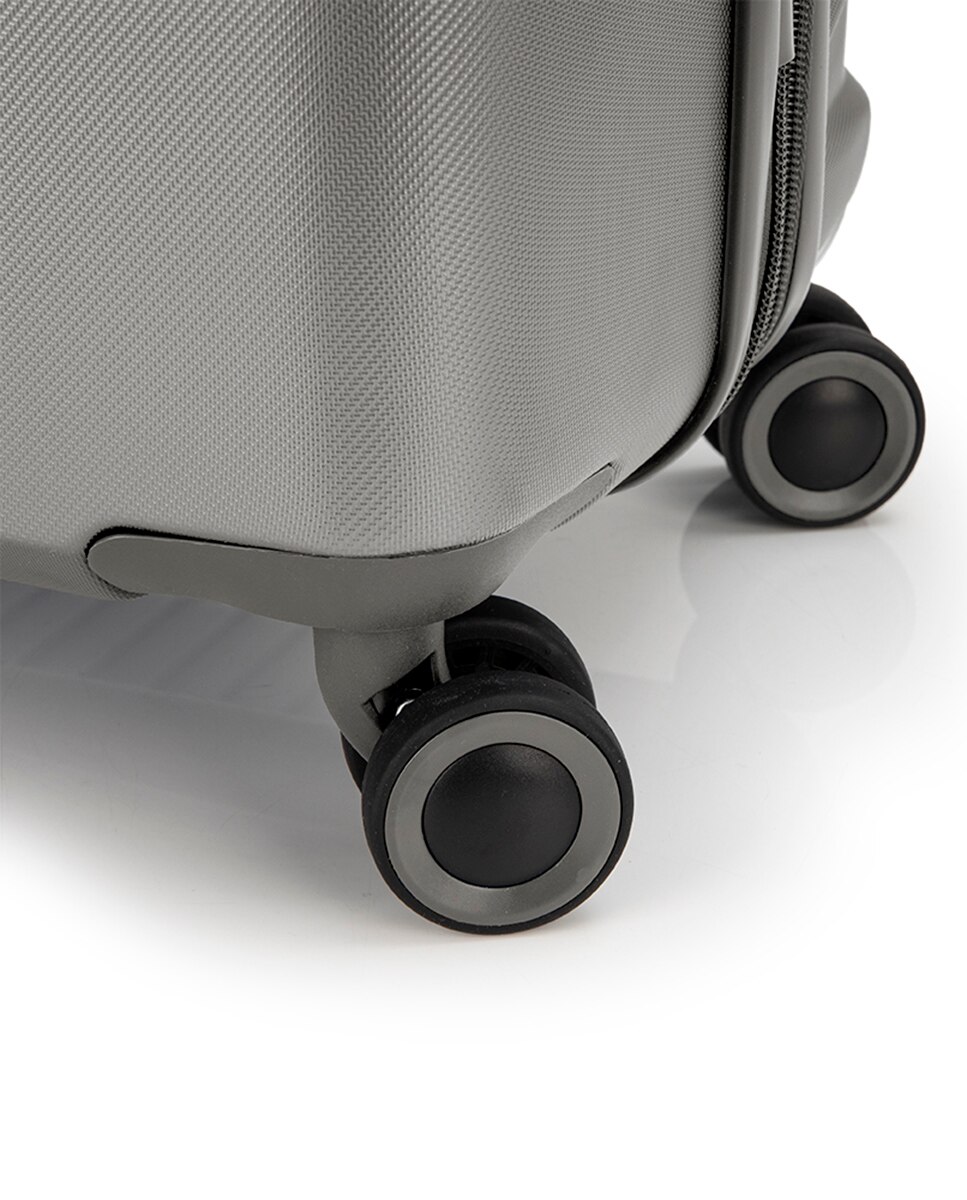 Conjunto de 2 Malas Expansíveis (cabine e Média) Kai com Capacidade Até 112 L Champanhe-5