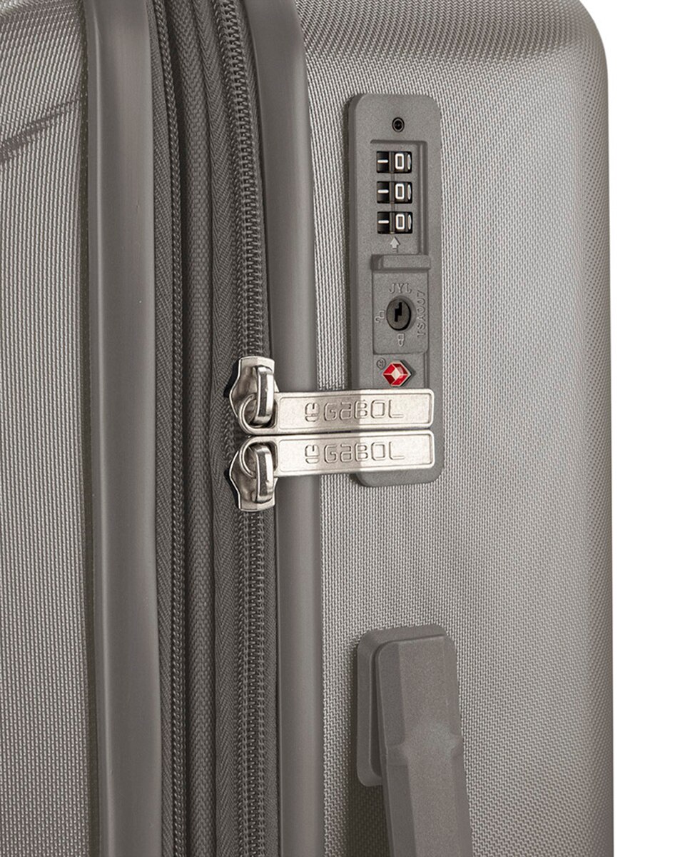 Conjunto de 2 Malas Expansíveis (cabine e Média) Kai com Capacidade Até 112 L Champanhe-6