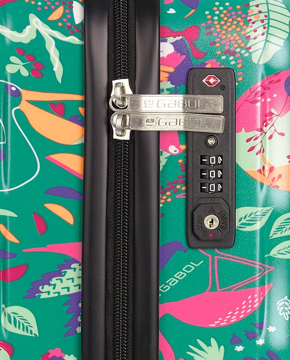 Mala de Cabine Vida com Capacidade de 38l Verde-6