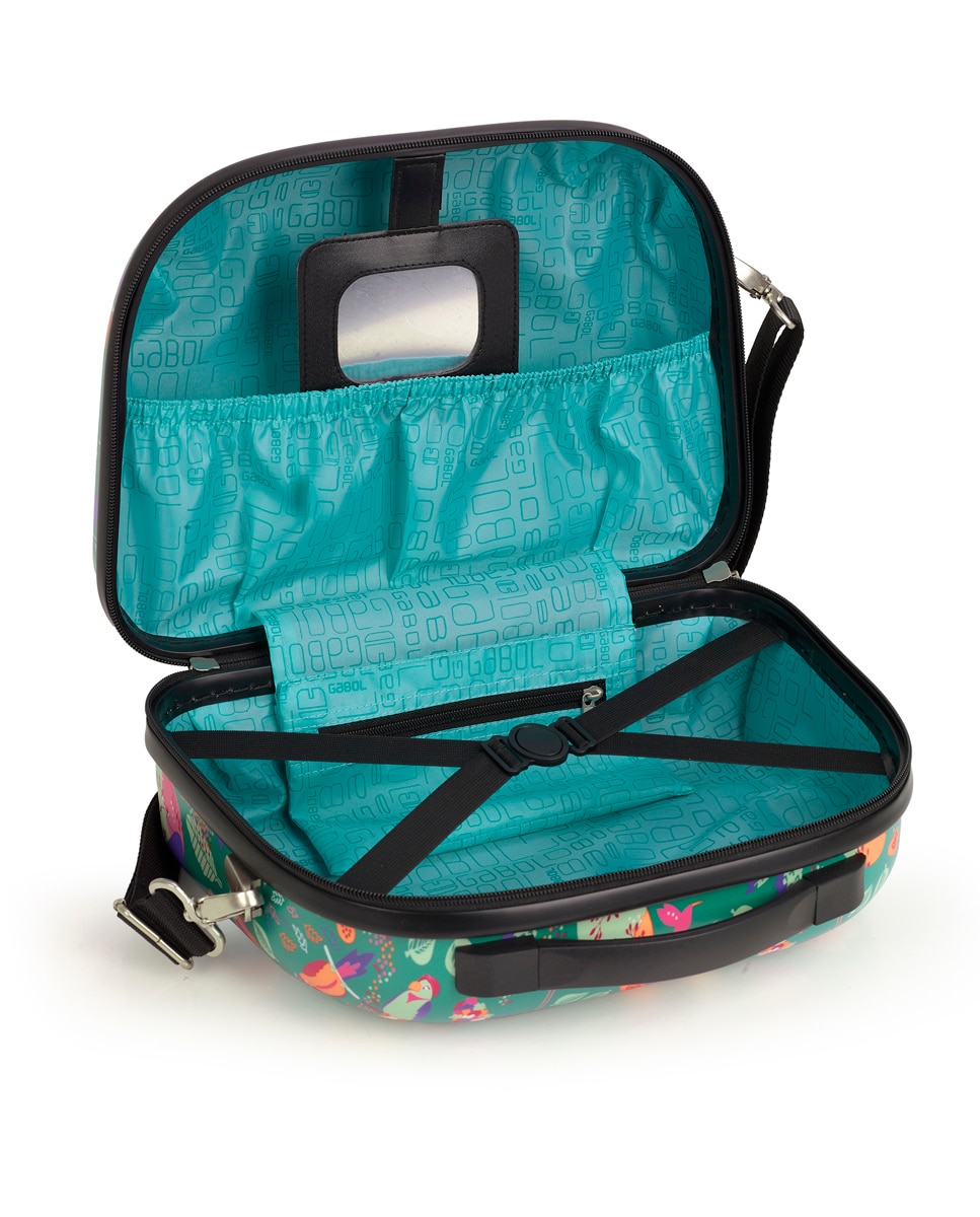 Conjunto Mala de Cabine e Necessaire Vida com Capacidade de 52l Verde-5