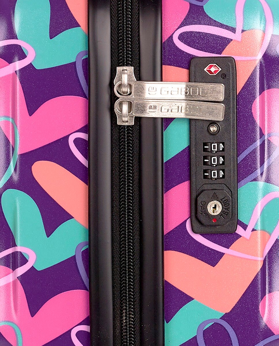 Mala Média Kokoro com Capacidade de 65l Roxo-6