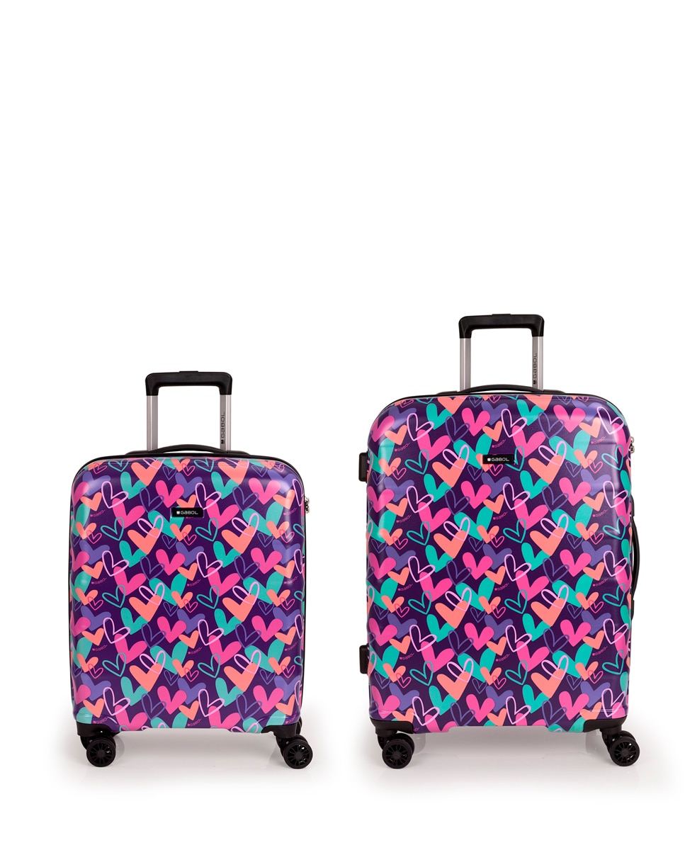 Imagem 0 de Conjunto de Malas (cabine e Média) Kokoro com Capacidade de 103l