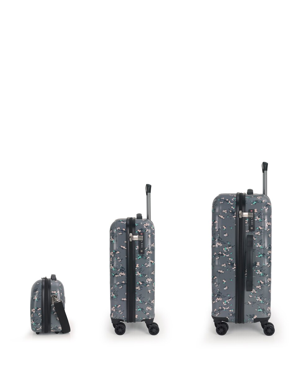 Conjunto de Malas (cabine, Média e Necessaire) Secret com Capacidade de 117l Cinzento-2