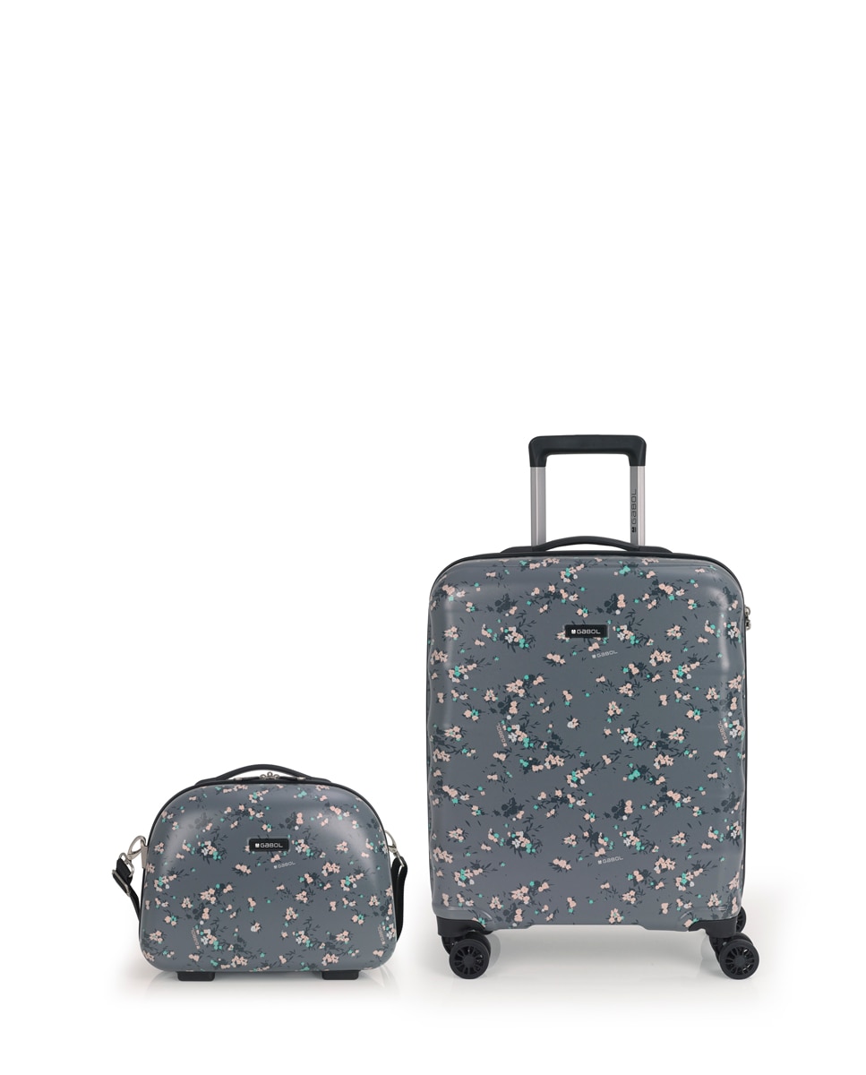 Conjunto de Mala de Cabine e Necessaire Secret com Capacidade de 52l Cinzento-1