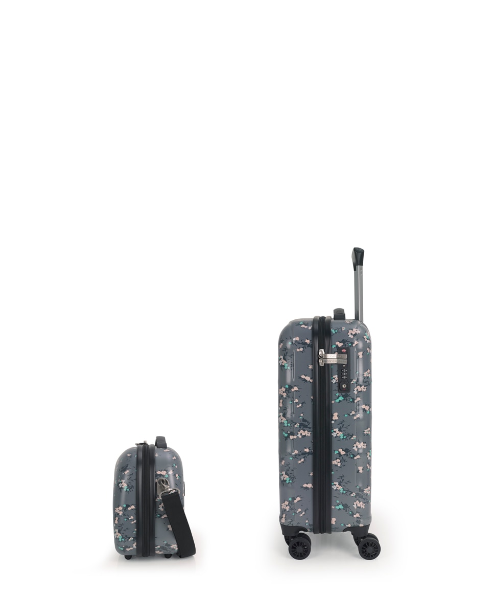 Conjunto de Mala de Cabine e Necessaire Secret com Capacidade de 52l Cinzento-2