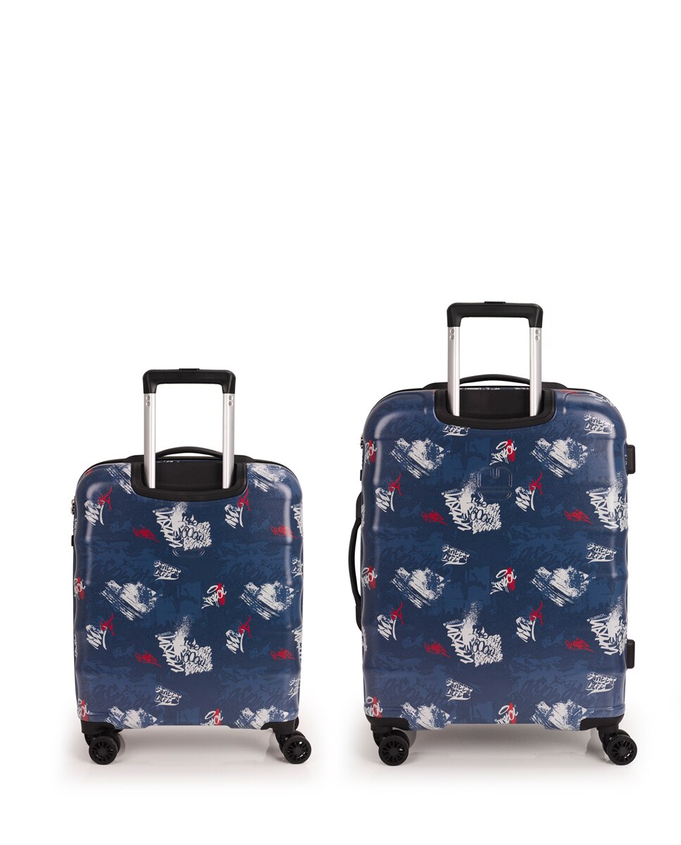 Conjunto de Malas (cabine e Média) Dash com Capacidade de 103l Azul-marinho-3