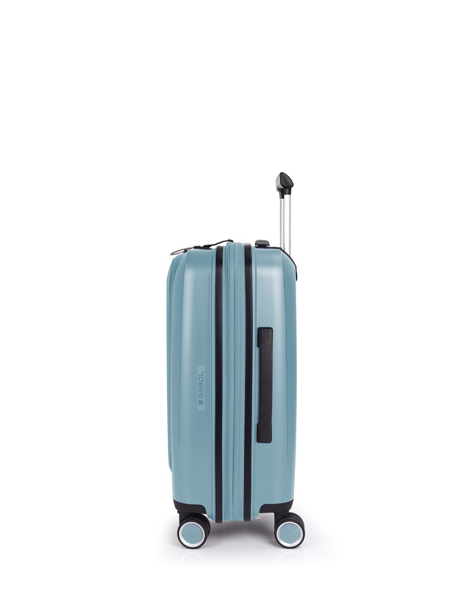 Mala de Cabine com Bolso para Portátil Expansível Brooklyn Rígida com Capacidade Até 42,5 L Azul-claro-2
