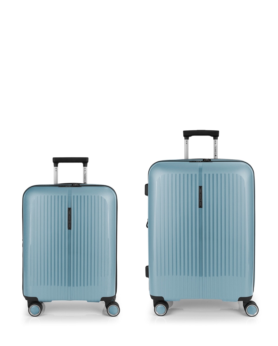 Imagem 0 de Conjunto de Malas (cabine e Média) Expansíveis Brooklyn Rígidas com Capacidade Até 112,5 L