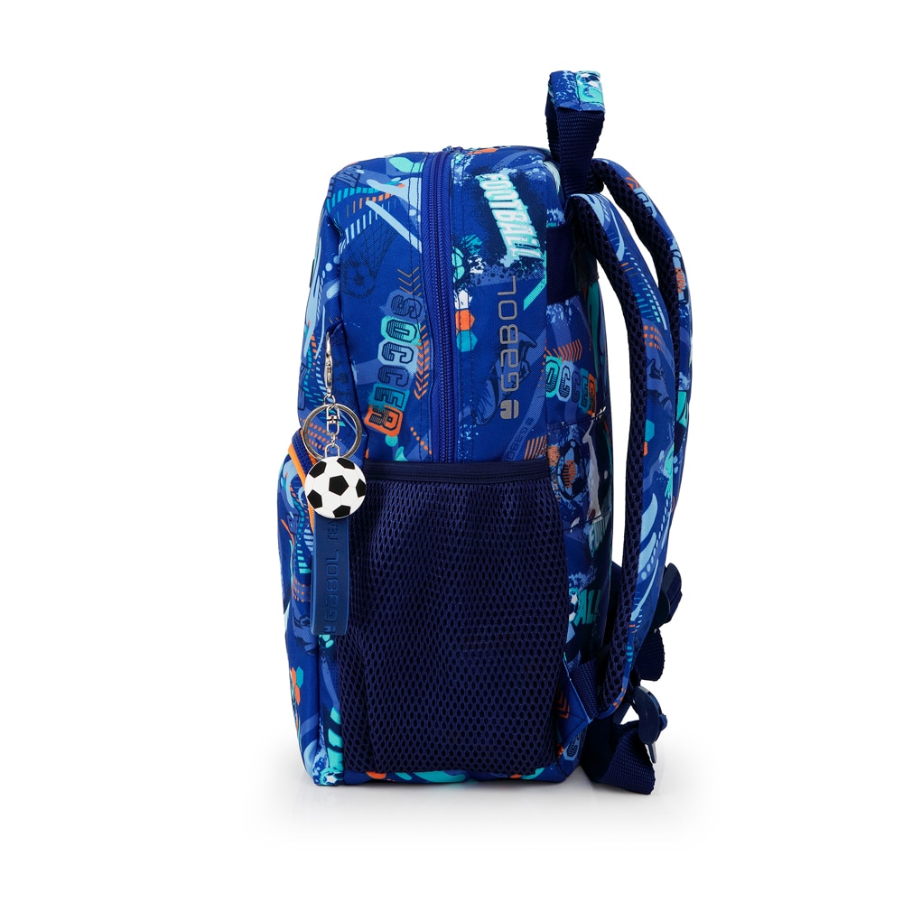 Mochila Pequena Gabol Crew de Poliéster Resistente À Água Azul-2