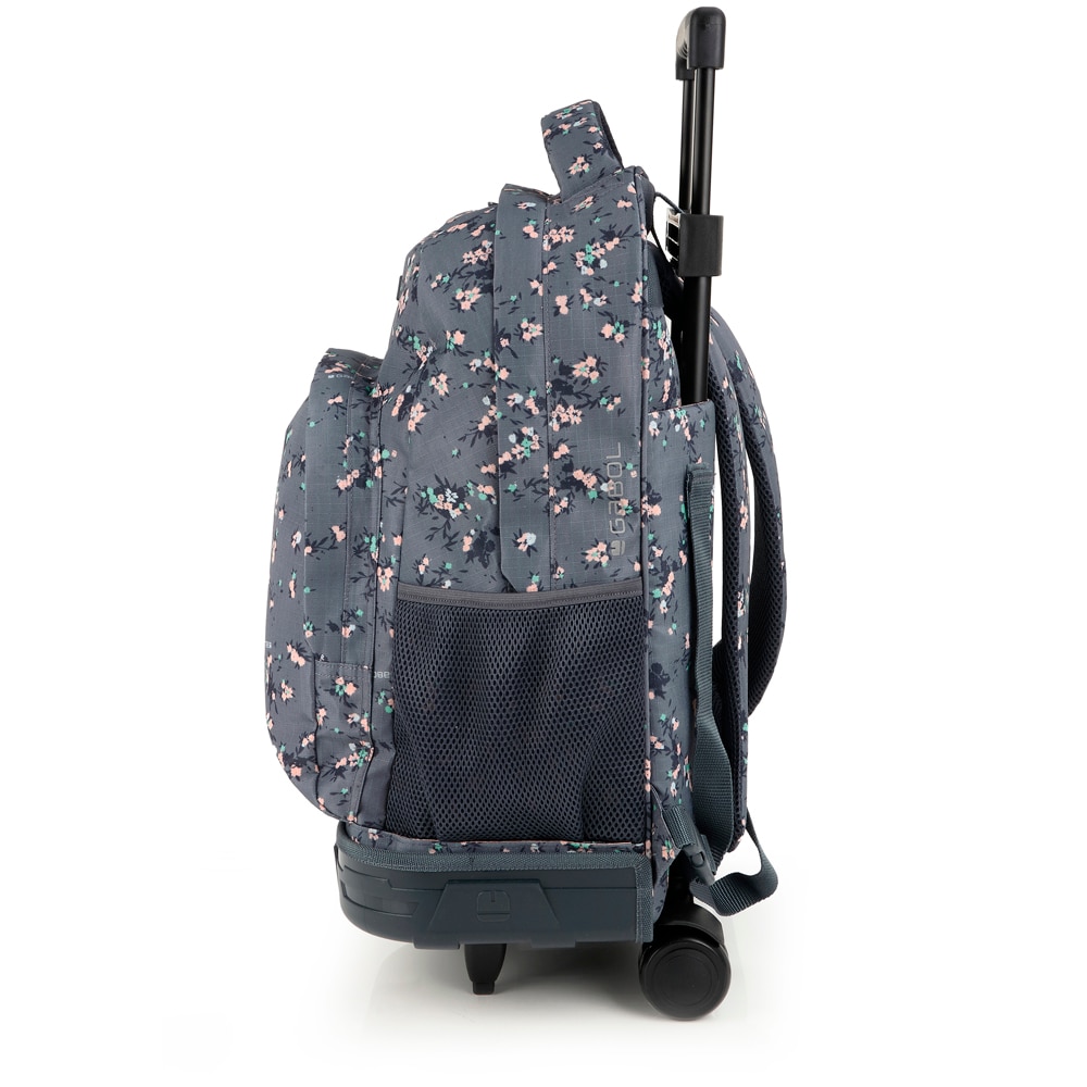 Mochila com Rodas Desmontável Gabol Secret de Poliéster Resistente À Água Cinzento-2