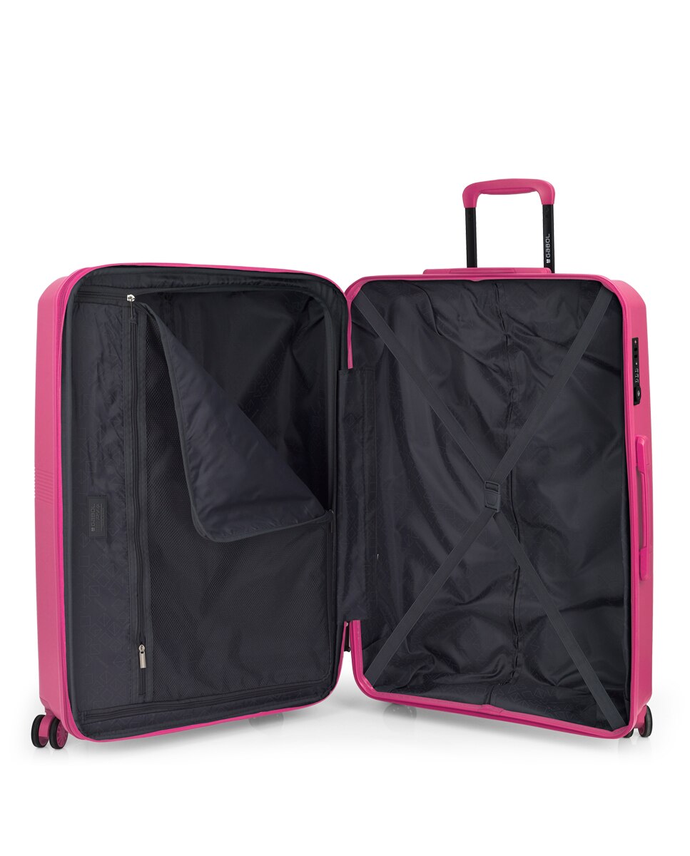 Mala Grande Expansível Steady, com Capacidade de 93,7 L Fúcsia-4