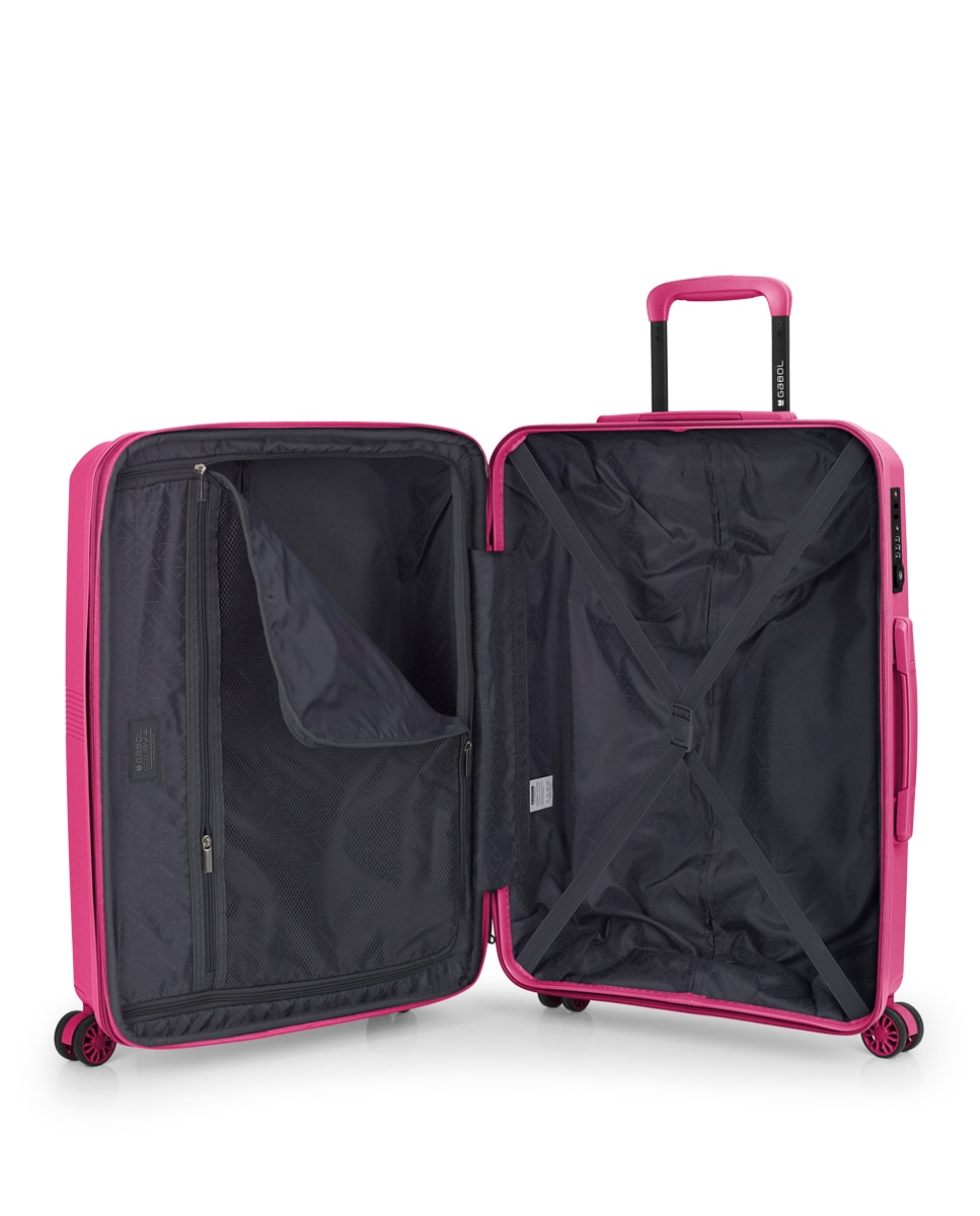 Mala Média Expansível Steady, com Capacidade de 63,3 L Fúcsia-4