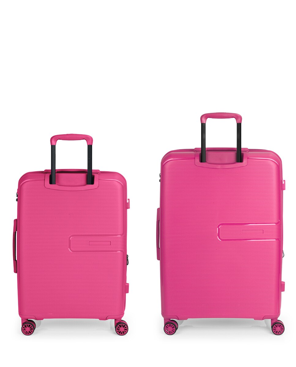Conjunto de Malas Expansíveis (média e Grande) Steady, com Capacidade Até 157 L Fúcsia-3