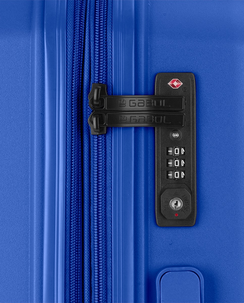 Conjunto de Malas Expandíveis (cabine e Média) Steady, com Capacidade Até 102 L Azul-6