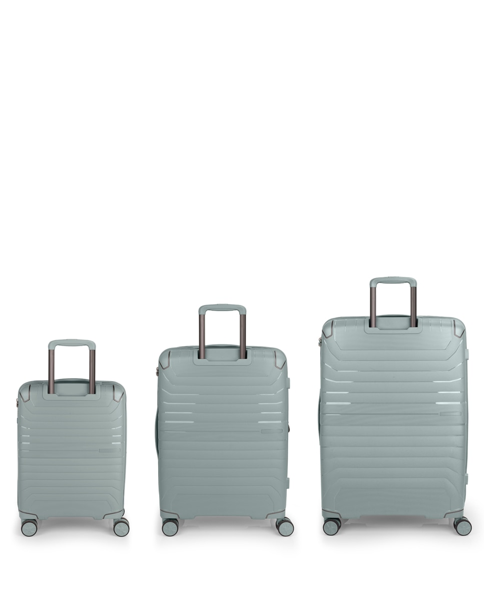 Conjunto de 3 Malas (cabine, Média e Grande) Expansível Crosby com Capacidade Até 240l Verde-3