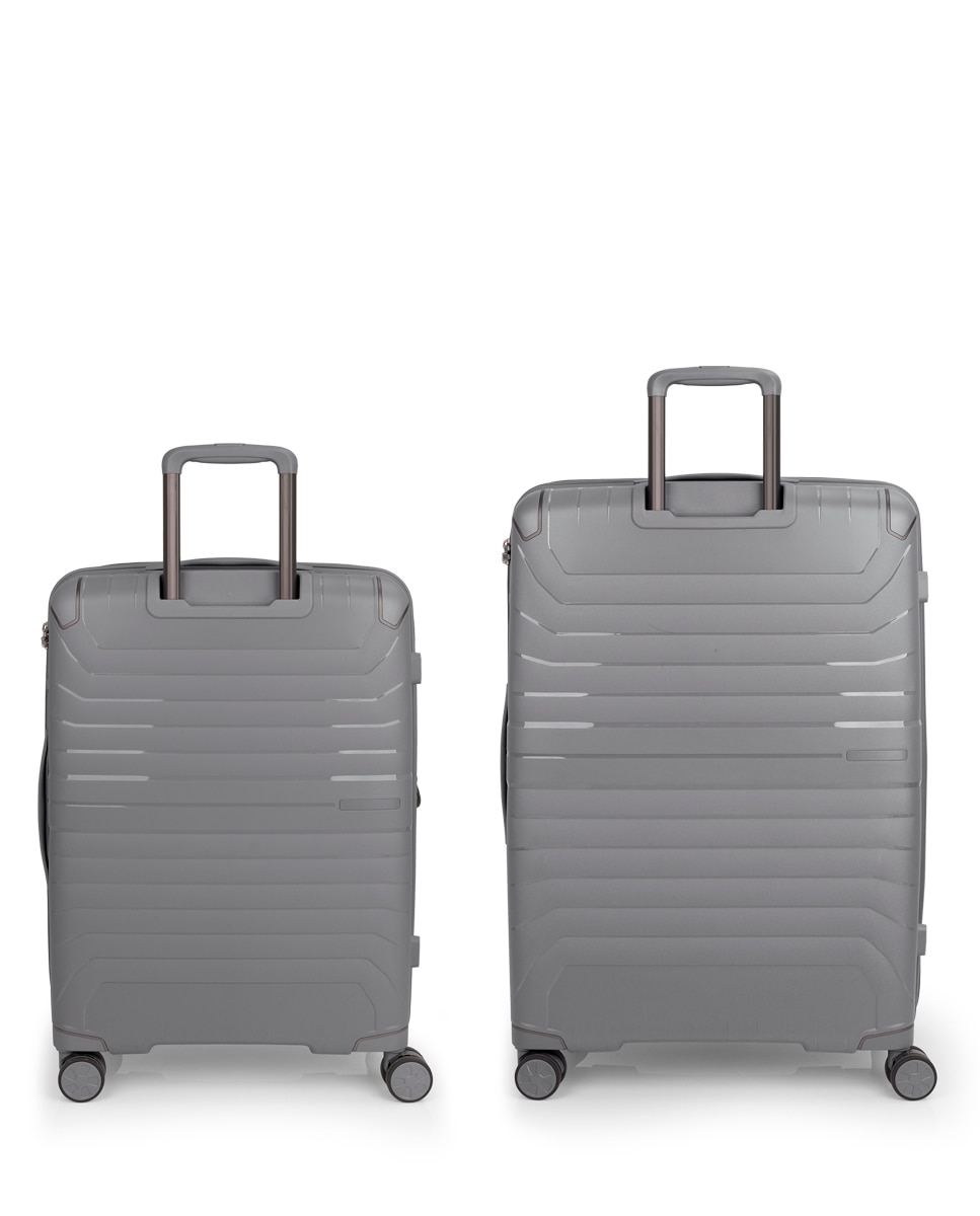 Conjunto de 2 Malas (média e Grande) Expansível Crosby com Capacidade Até 194l Cinzento-3