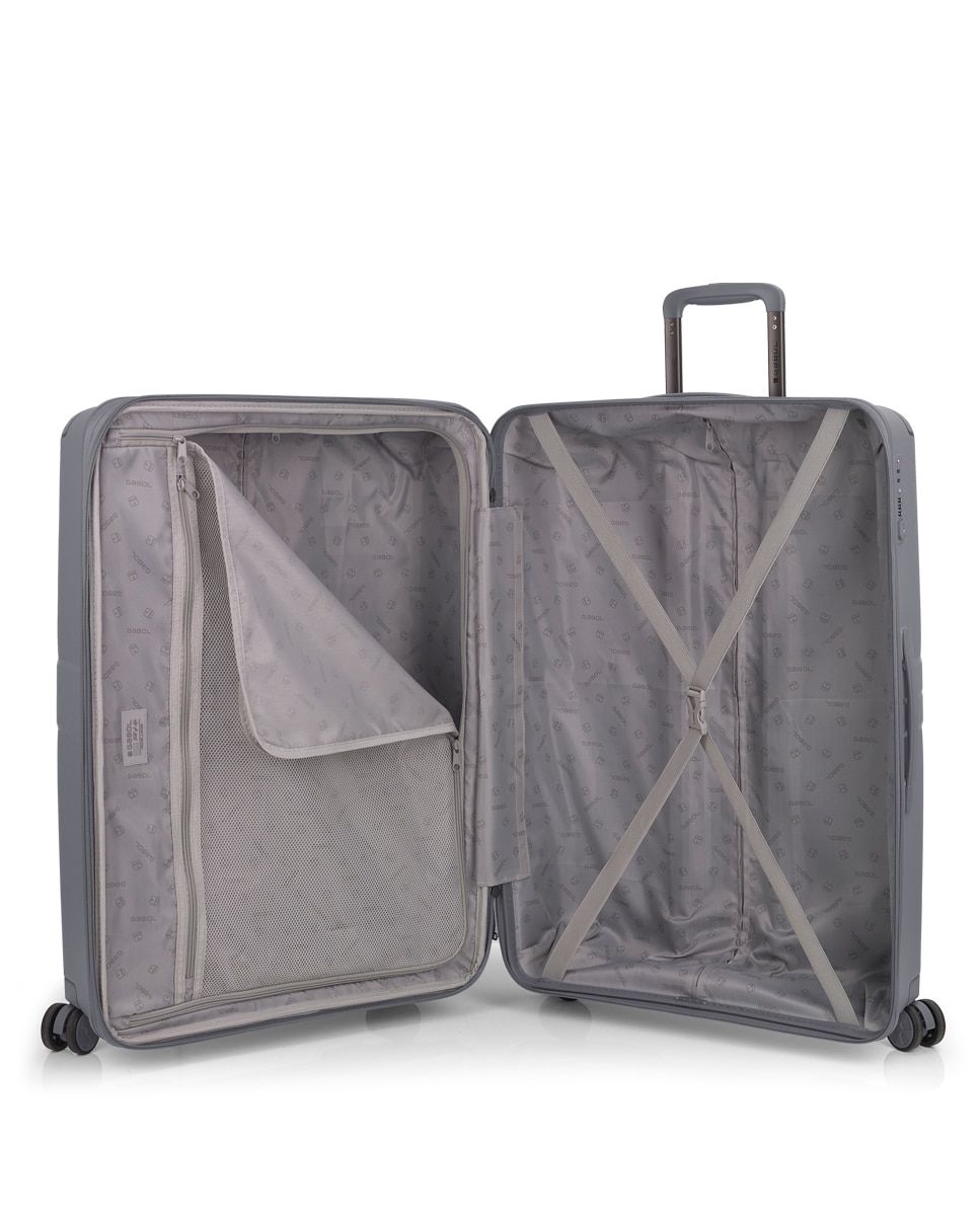 Conjunto de 2 Malas (média e Grande) Expansível Crosby com Capacidade Até 194l Cinzento-4