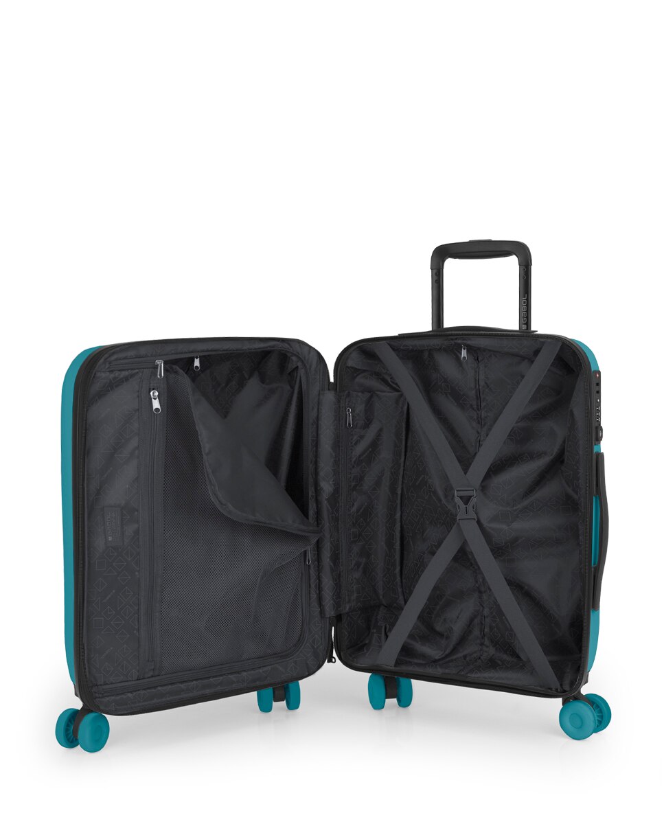 Mala de Cabine Expandível Pacific com Capacidade de 43l Turquesa-4