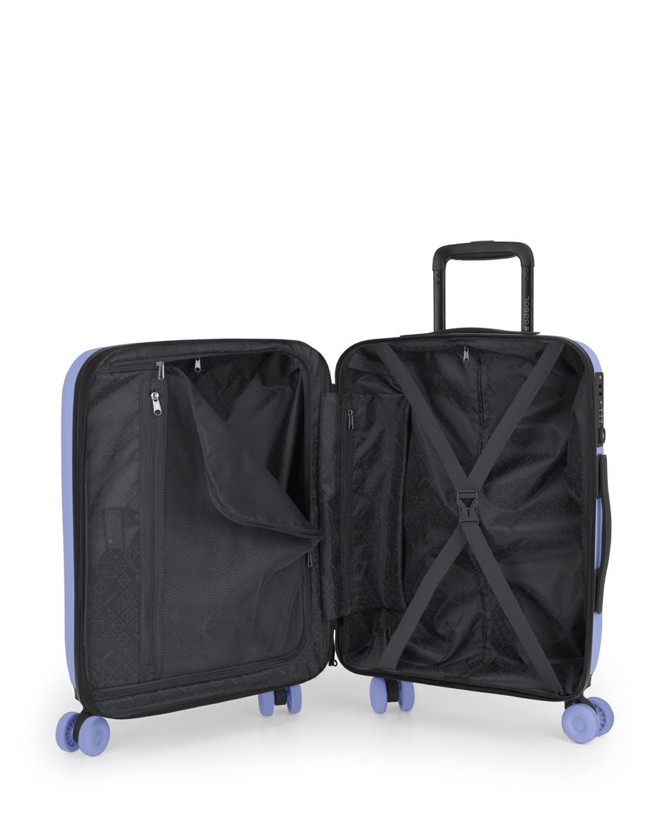 Mala de Cabine Expandível Pacific com Capacidade de 43l Lilás-4