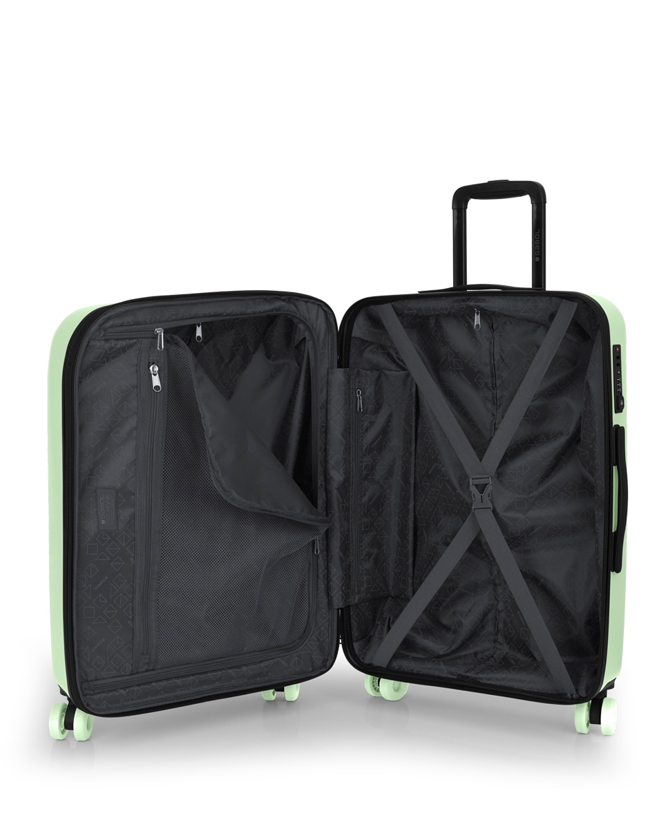 Mala Média Expandível Pacific com Capacidade de 78l Verde-menta-4
