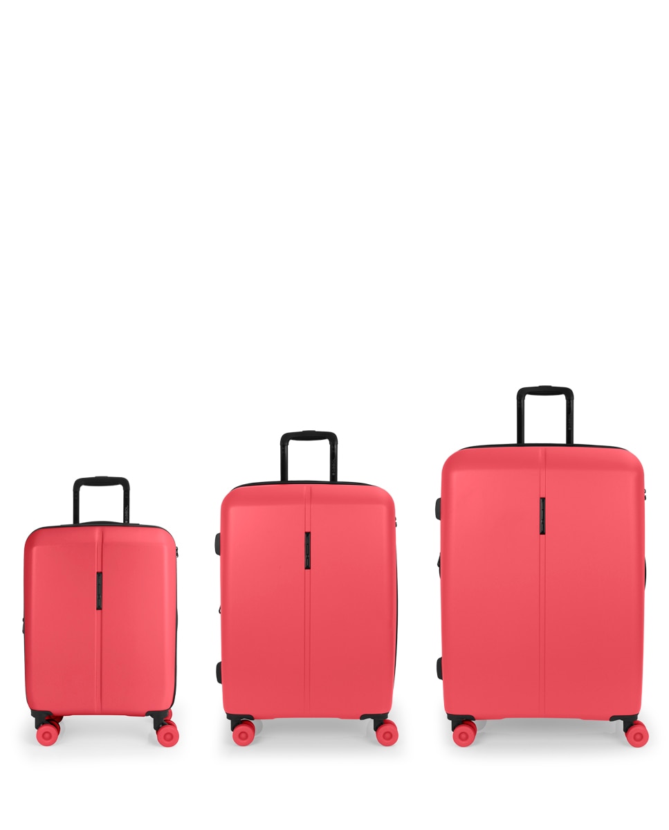 Conjunto de 3 Malas (cabine, Média e Grande) Expansível Pacific com Capacidade Até 209l Coral-1