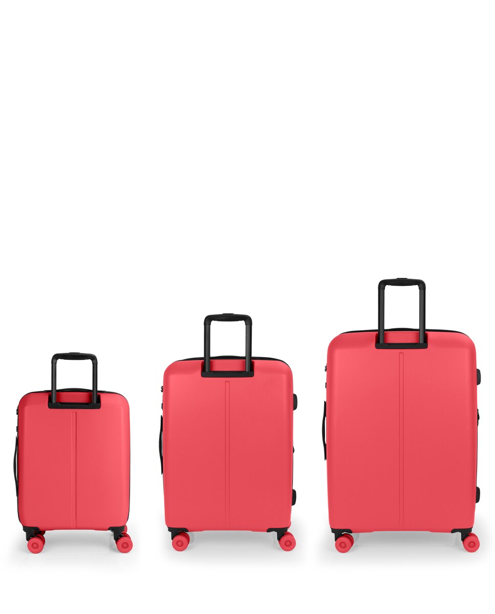 Conjunto de 3 Malas (cabine, Média e Grande) Expansível Pacific com Capacidade Até 209l Coral-3
