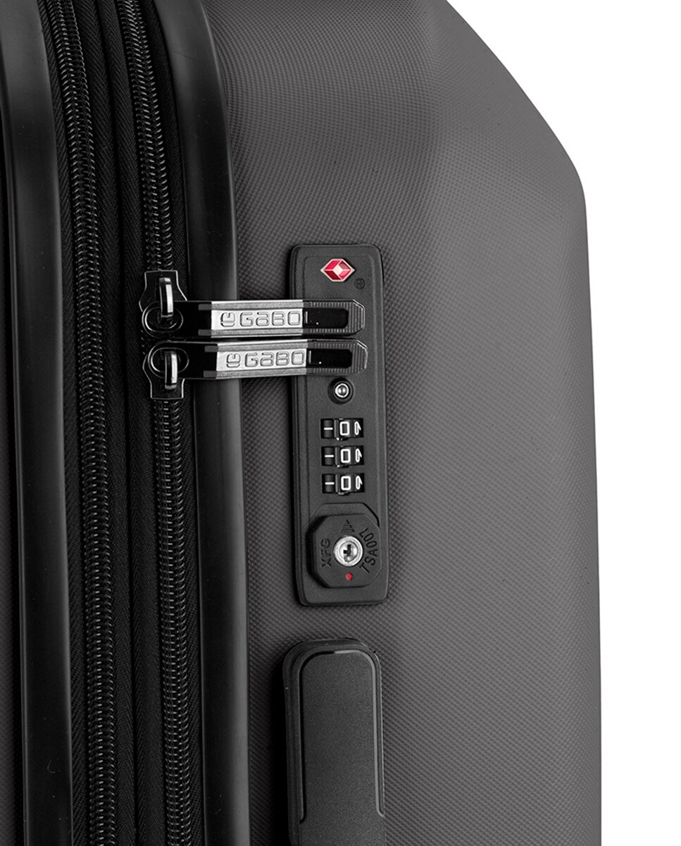 Conjunto de 2 Malas (média e Grande) Expandível Pacific com Capacidade de 198l Cinzento-6