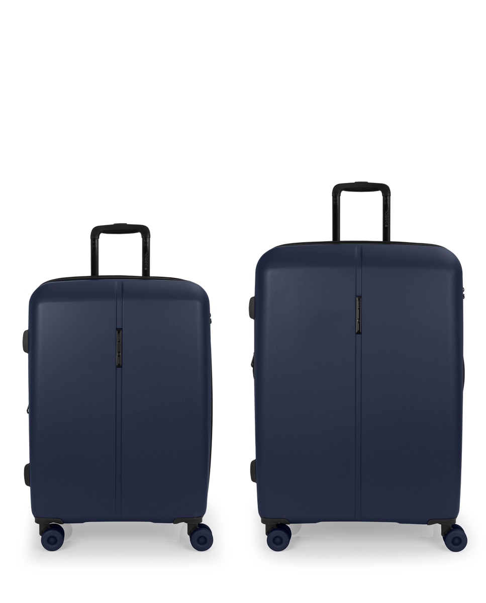 Conjunto de 2 Malas (média e Grande) Expandível Pacific com Capacidade de 198l Azul-marinho-1