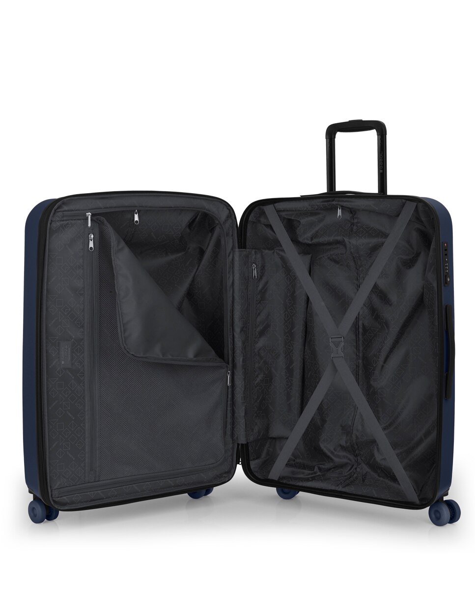 Conjunto de 2 Malas (média e Grande) Expandível Pacific com Capacidade de 198l Azul-marinho-4