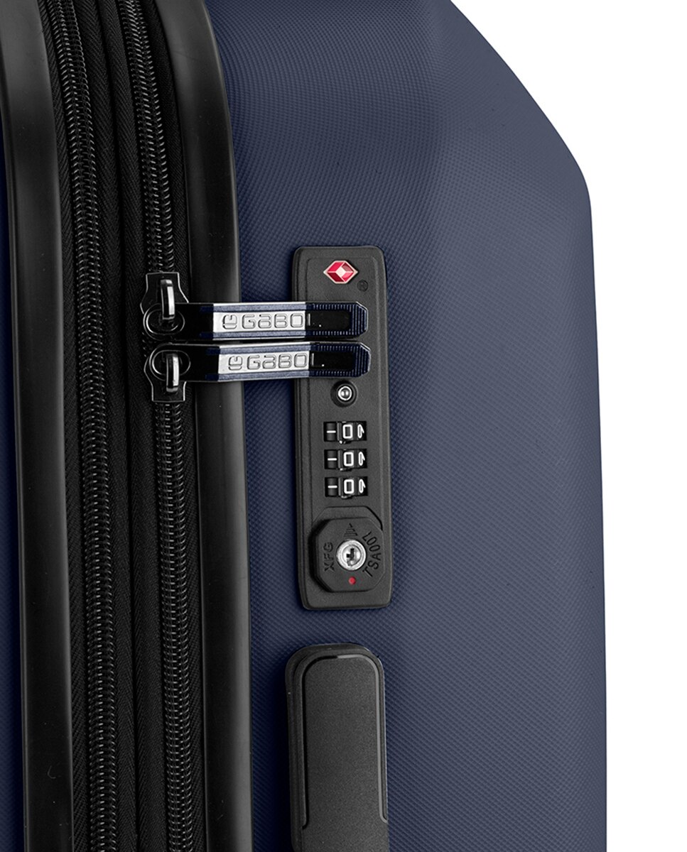 Conjunto de 2 Malas (média e Grande) Expandível Pacific com Capacidade de 198l Azul-marinho-6