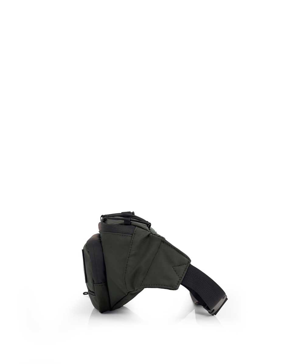 Bolsa de Cintura Disk com Cordas Caqui-2