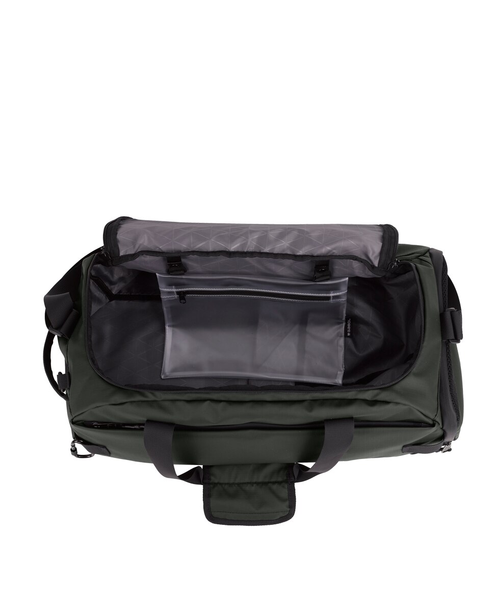 Mala Mochila de Viagem Disk Multibolsos Caqui-5