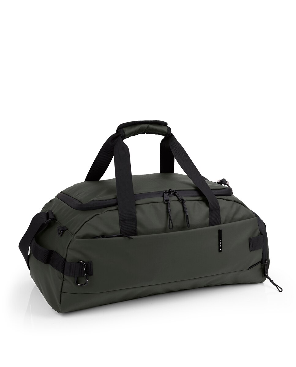 Mala Mochila de Viagem Disk Multibolsos Caqui-7