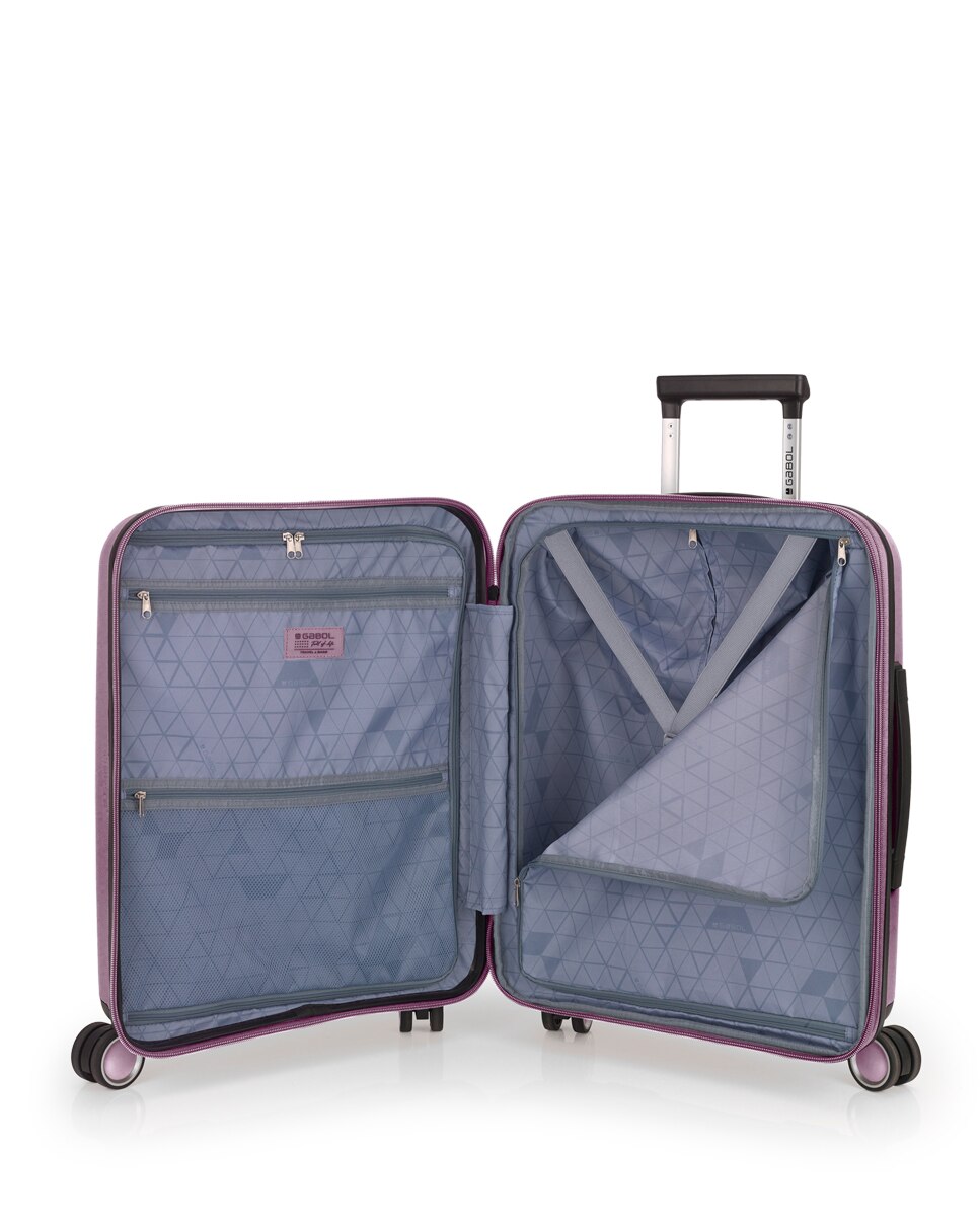 Mala de Cabine Expansível Brooklyn Rígida com Capacidade Até 42,5 L Malva-5