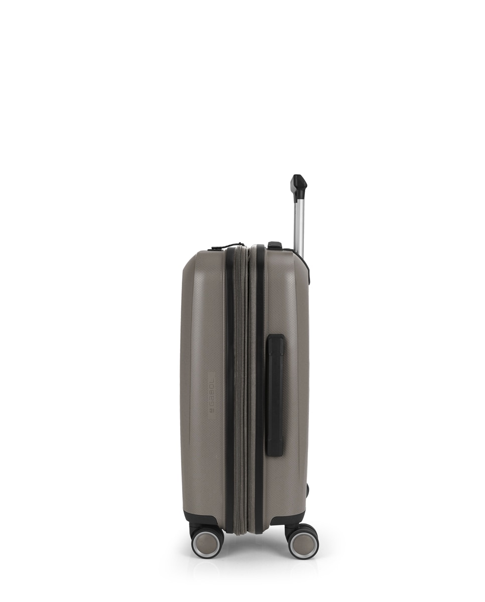 Conjunto de 3 Malas (cabine, Média e Grande) Expansíveis e Necessaire Brooklyn Rígidas com Capacidade de 235 L Champanhe-3