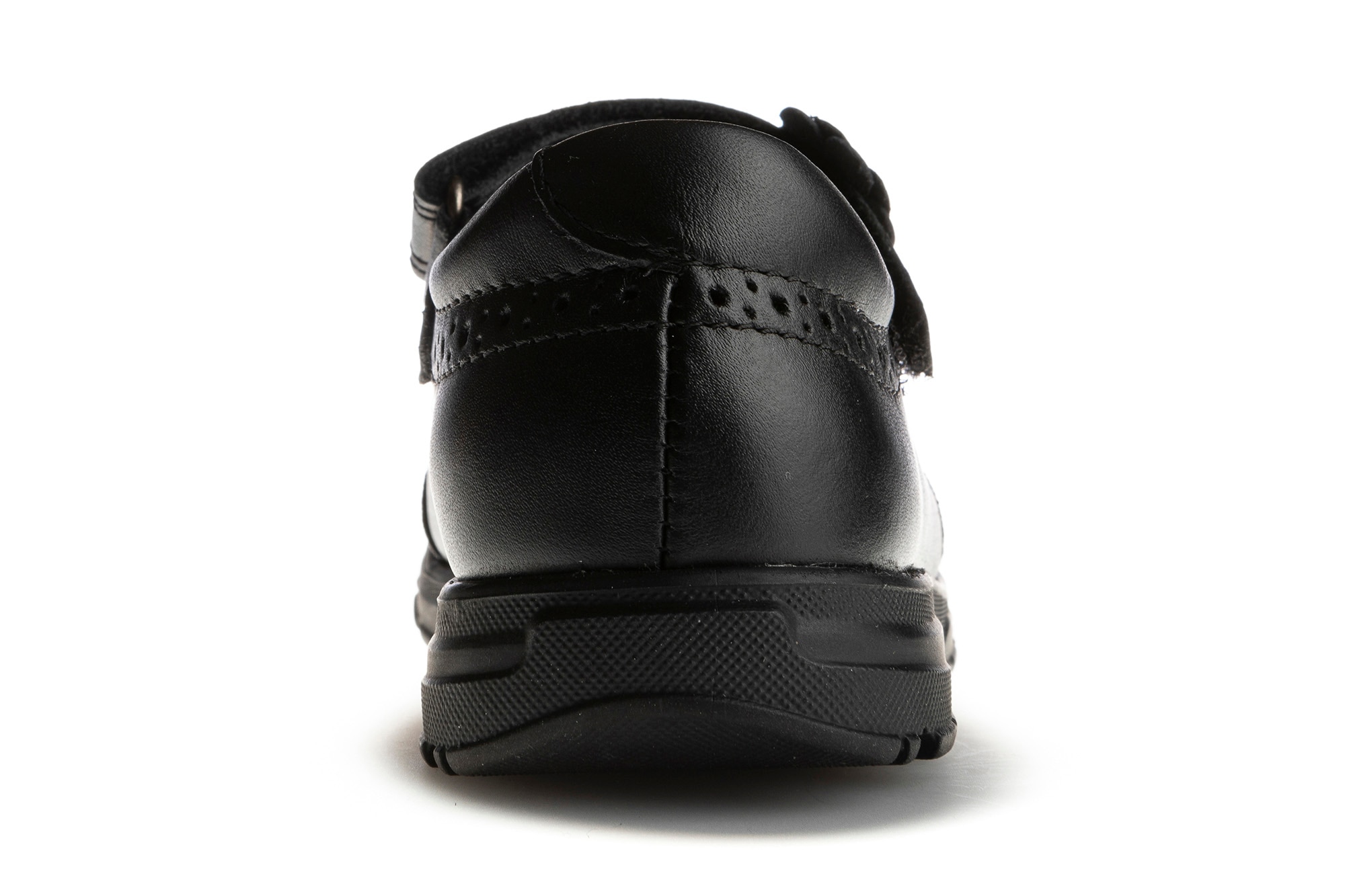 Sapatos de Presilha Infantil Pablosky de Pele com Velcro para a Escola Preto-3