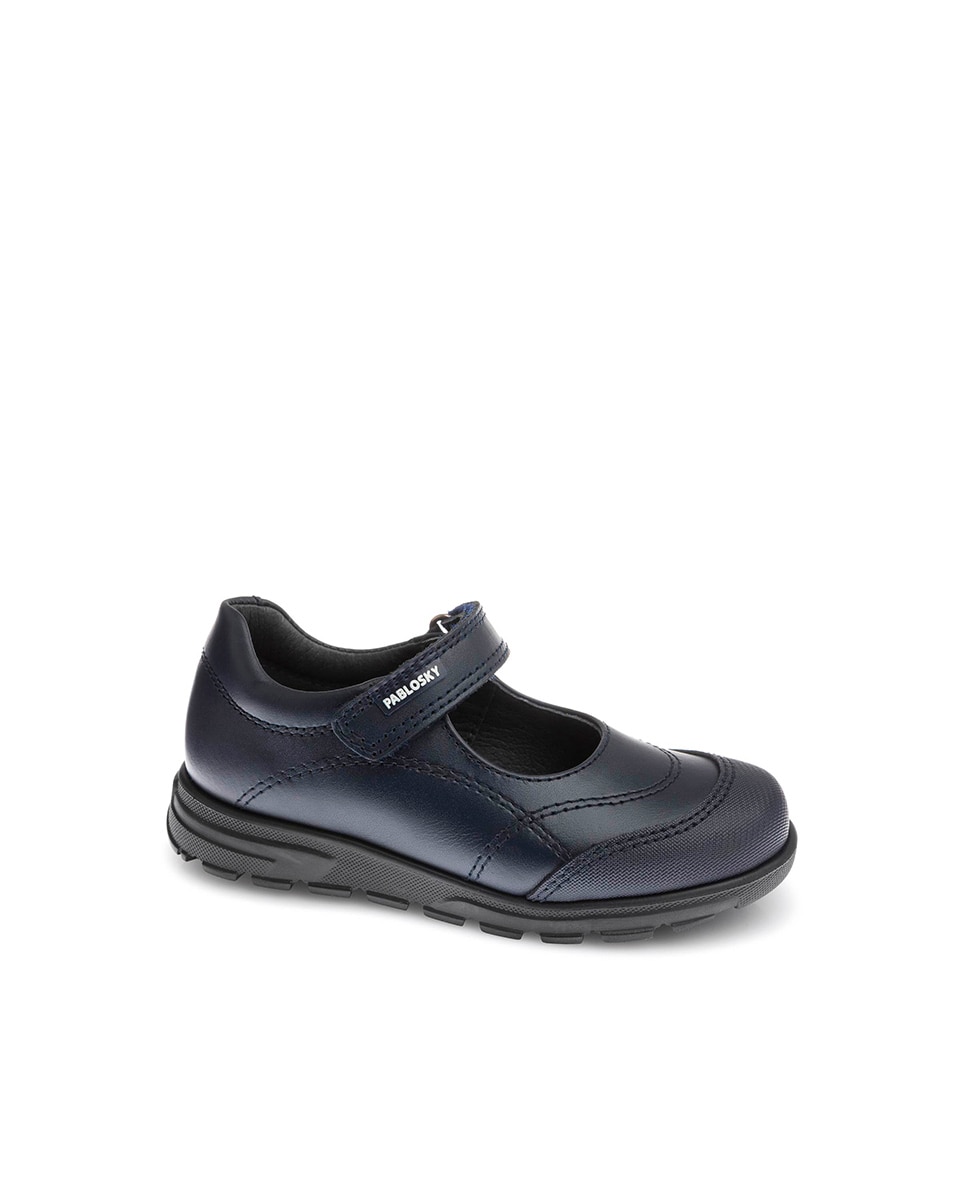 Imagem 0 de Sapatos de presilha castanhos com fecho aderente