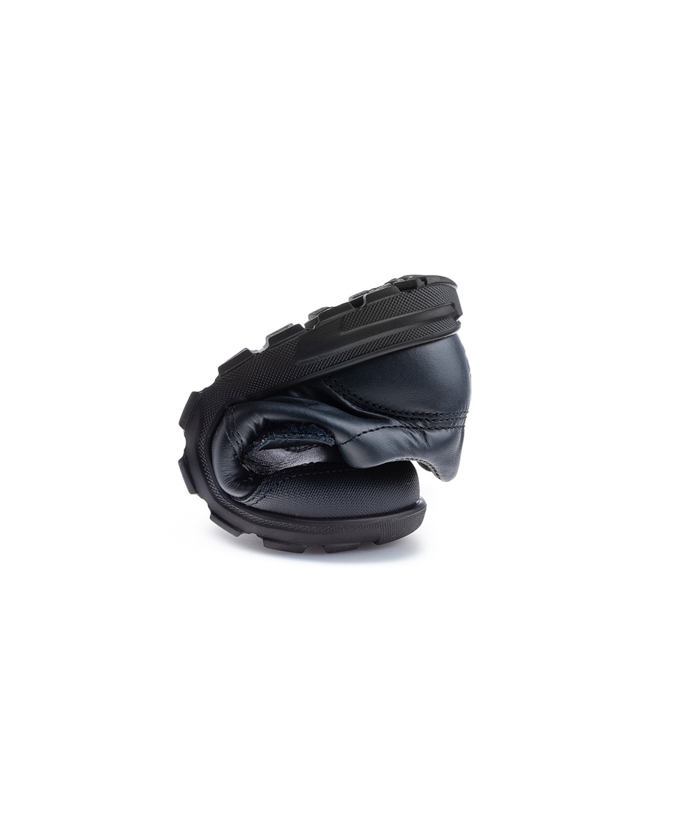 Mocassins Infantil de Pele com Velcro Pablosky Azul-2