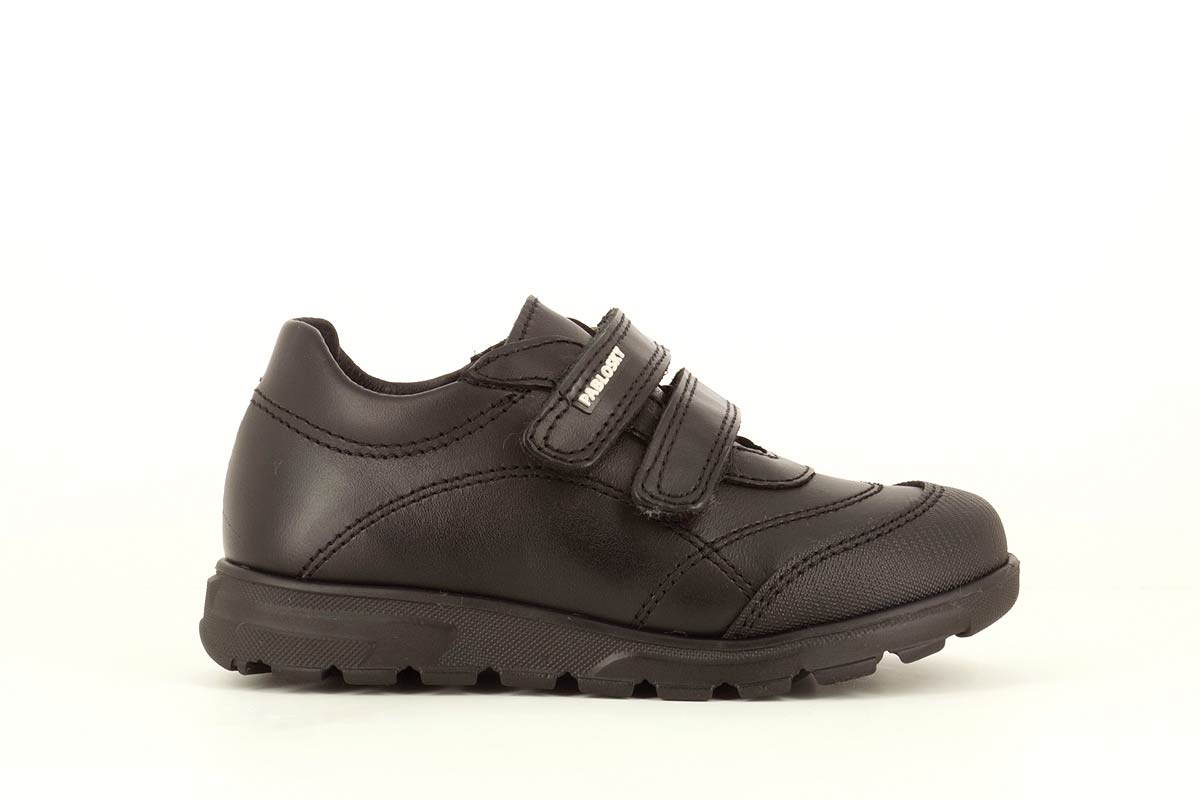 Sapatilhas Desportivas Infantil de Pele Preto-2