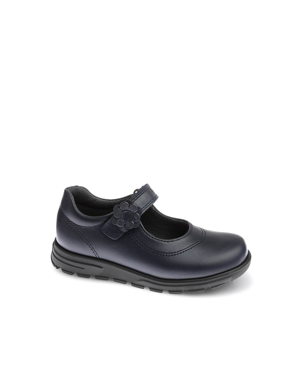 Sapatos de Presilha de Pele com Velcro em Azul Pablosky Azul-marinho-1