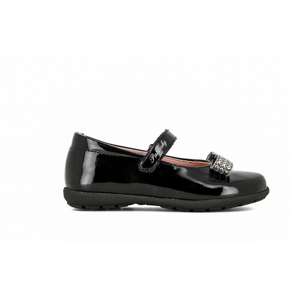 Sabrinas e Sapatos de Presilha de menina em cor preto de pele Pablosky Preto-2