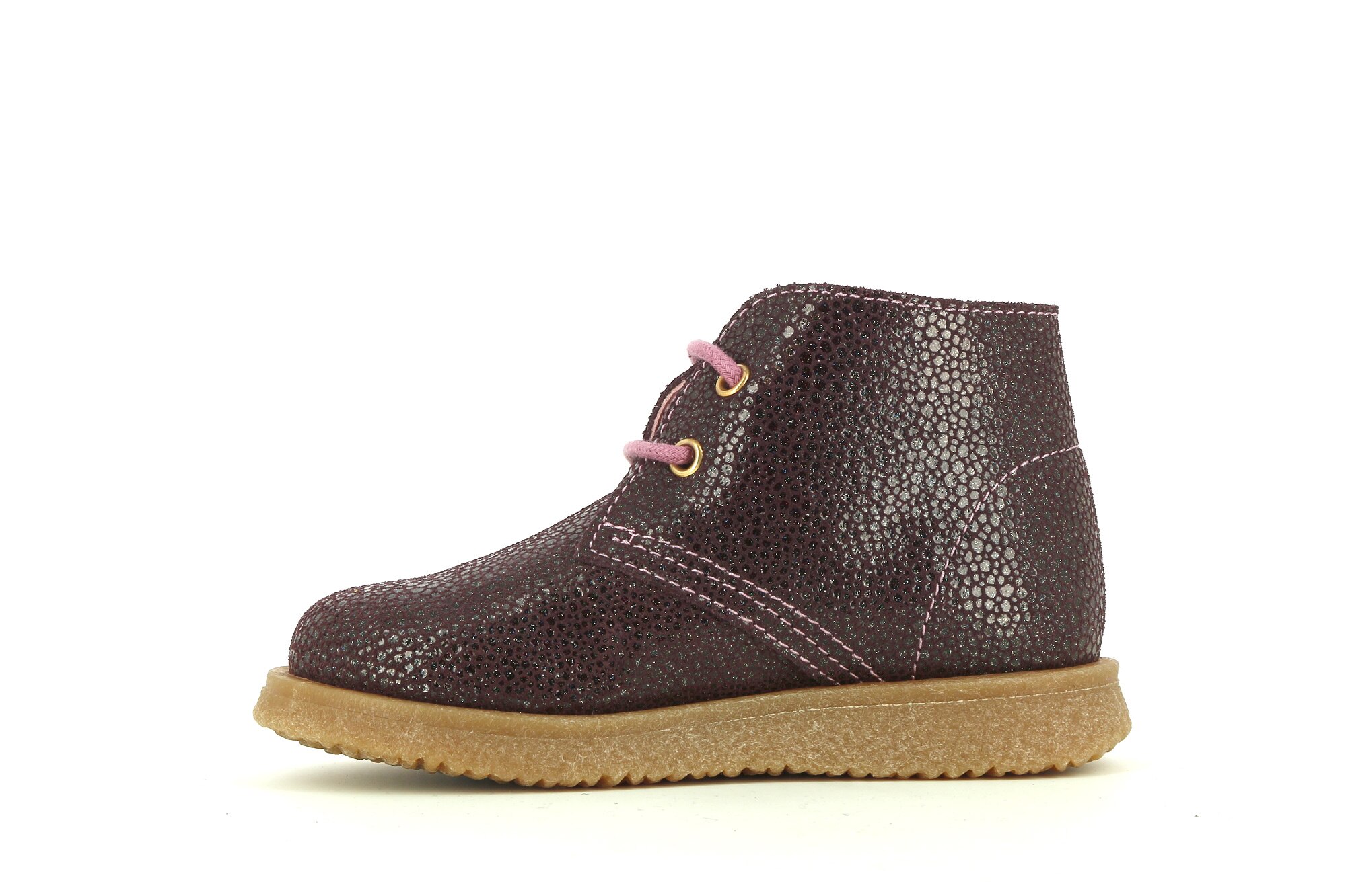 Botas Infantil de Pele em Roxo Pablosky Roxo-4